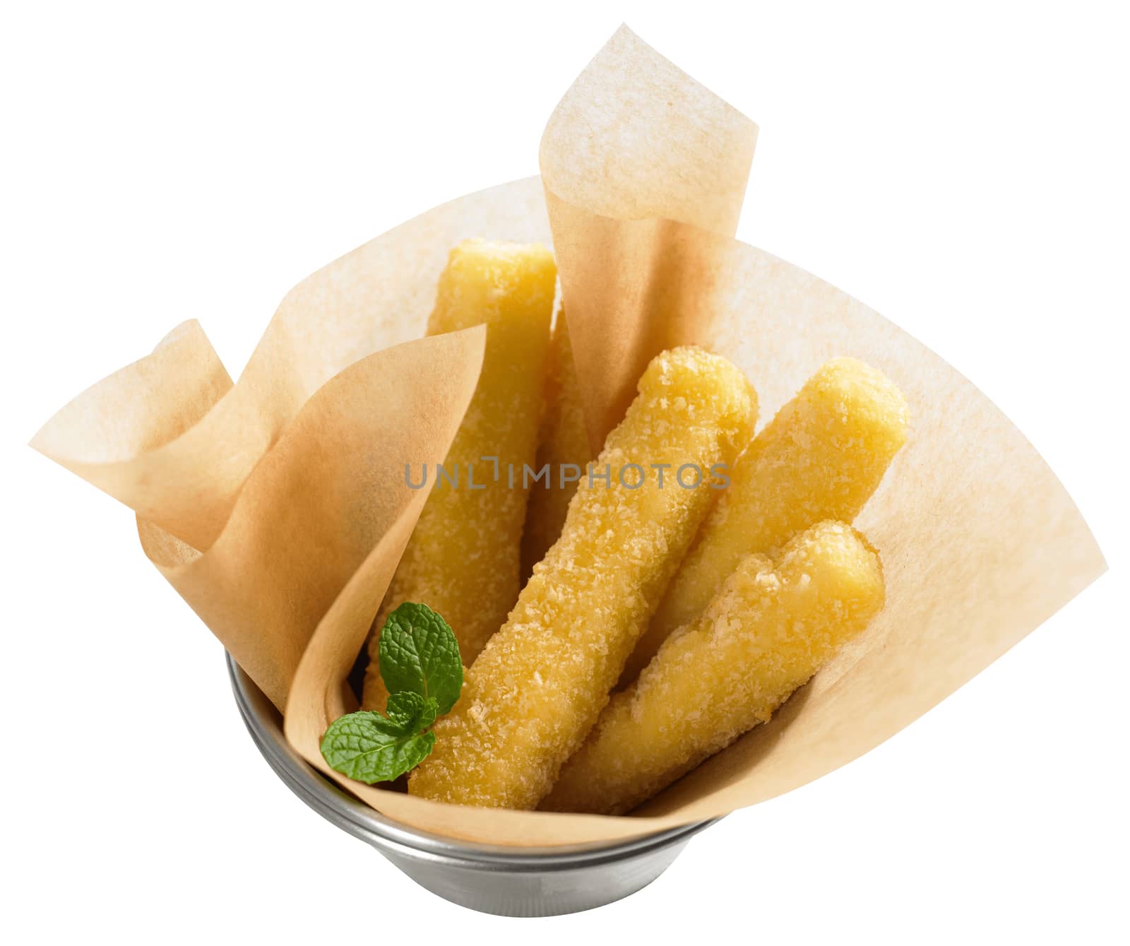 Cheese Sticks isolated on white background with clipping path by uphotopia