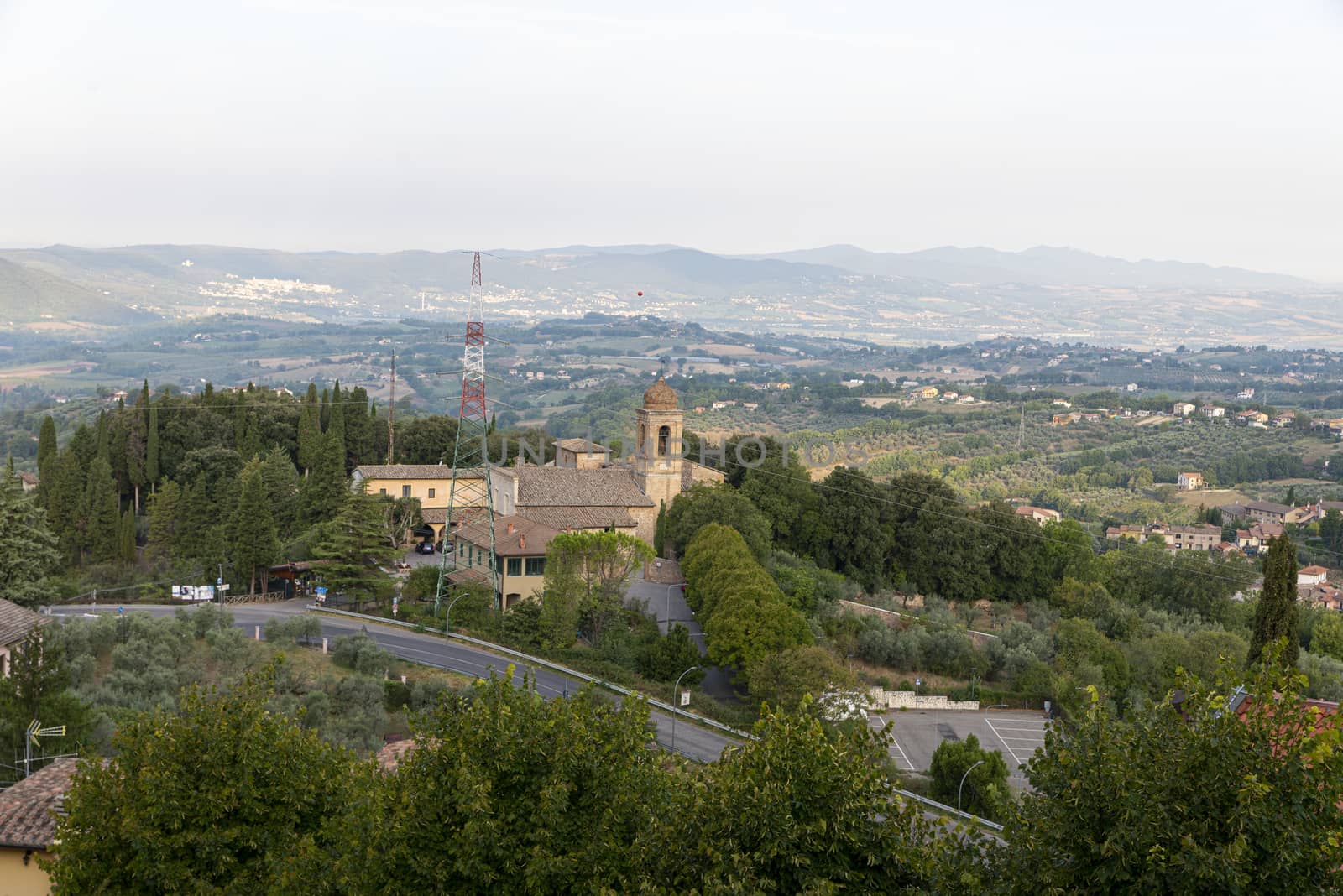 stroncone,italy september 11 2020:abbey of san francesco in Stroncone