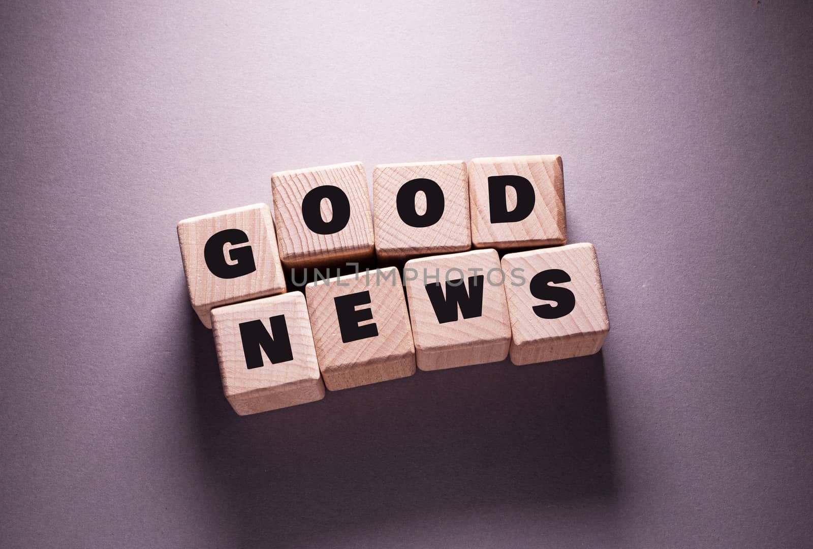 Good News Word with Wooden Cubes by Jievani