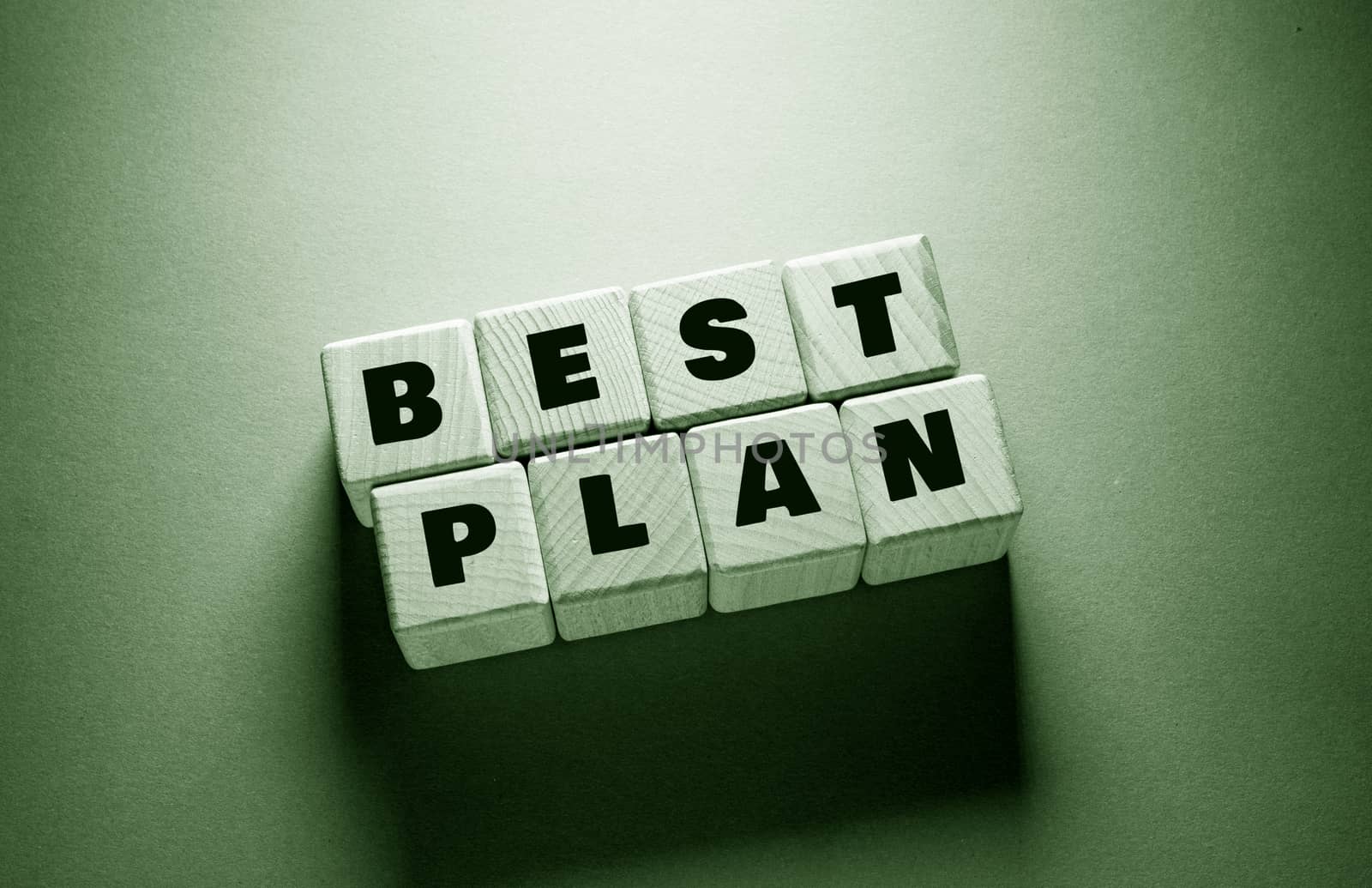 Best Plan Word with Wooden Cubes by Jievani