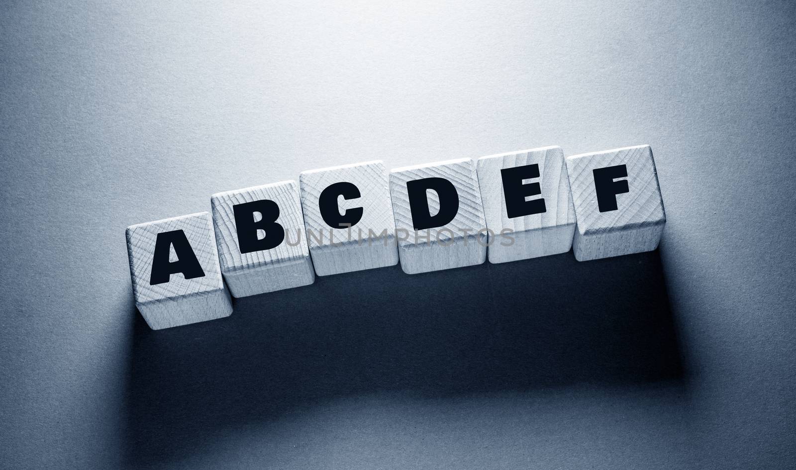 Alphabet English Word with Wooden Cubes by Jievani