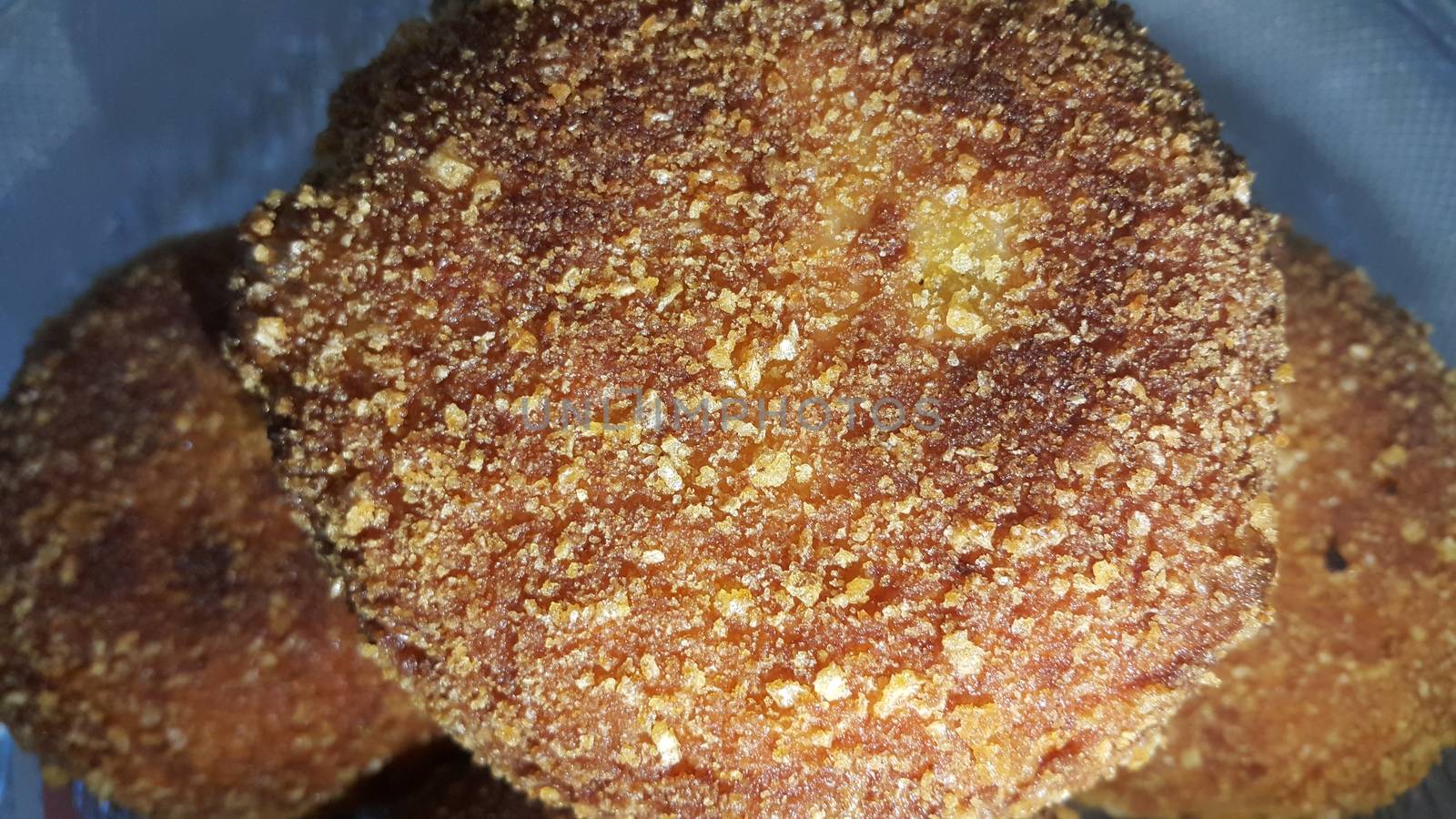 Closeup view of fried pizza bomb or pizza balls. Pizza bombs are delicious and tasty altered form of pizza.