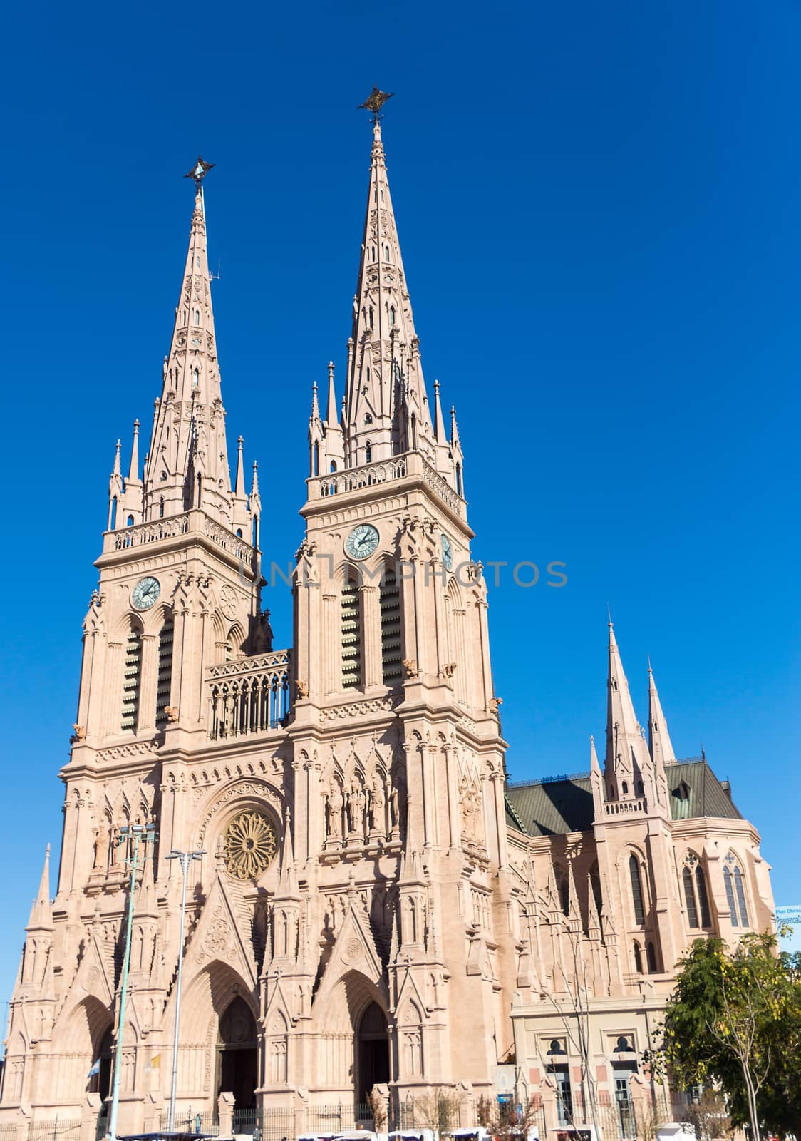 The cathedral of Lujan in the province of Buenos Aires, Argentina