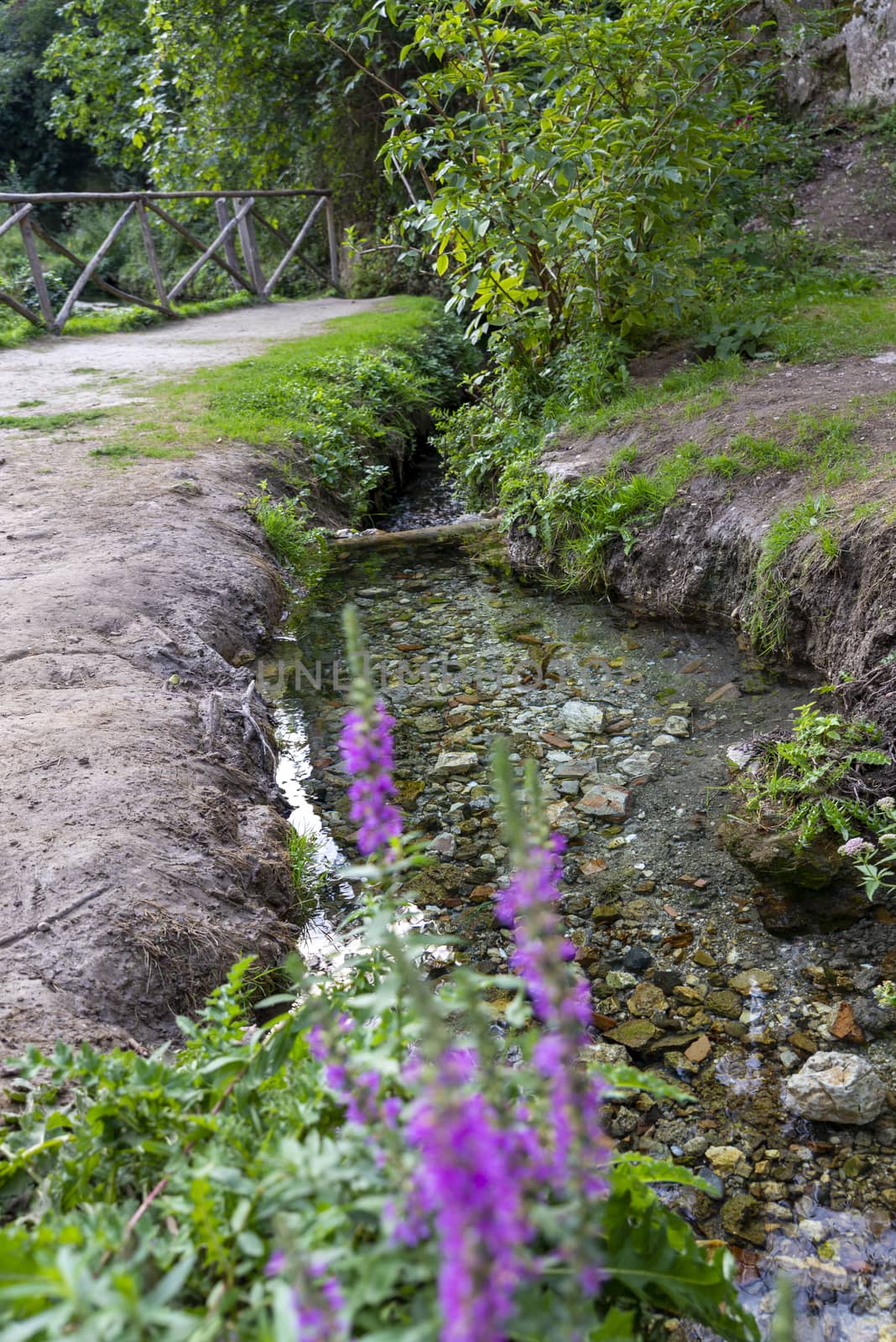 stifone characteristic place for the river with blue water in the province of terni