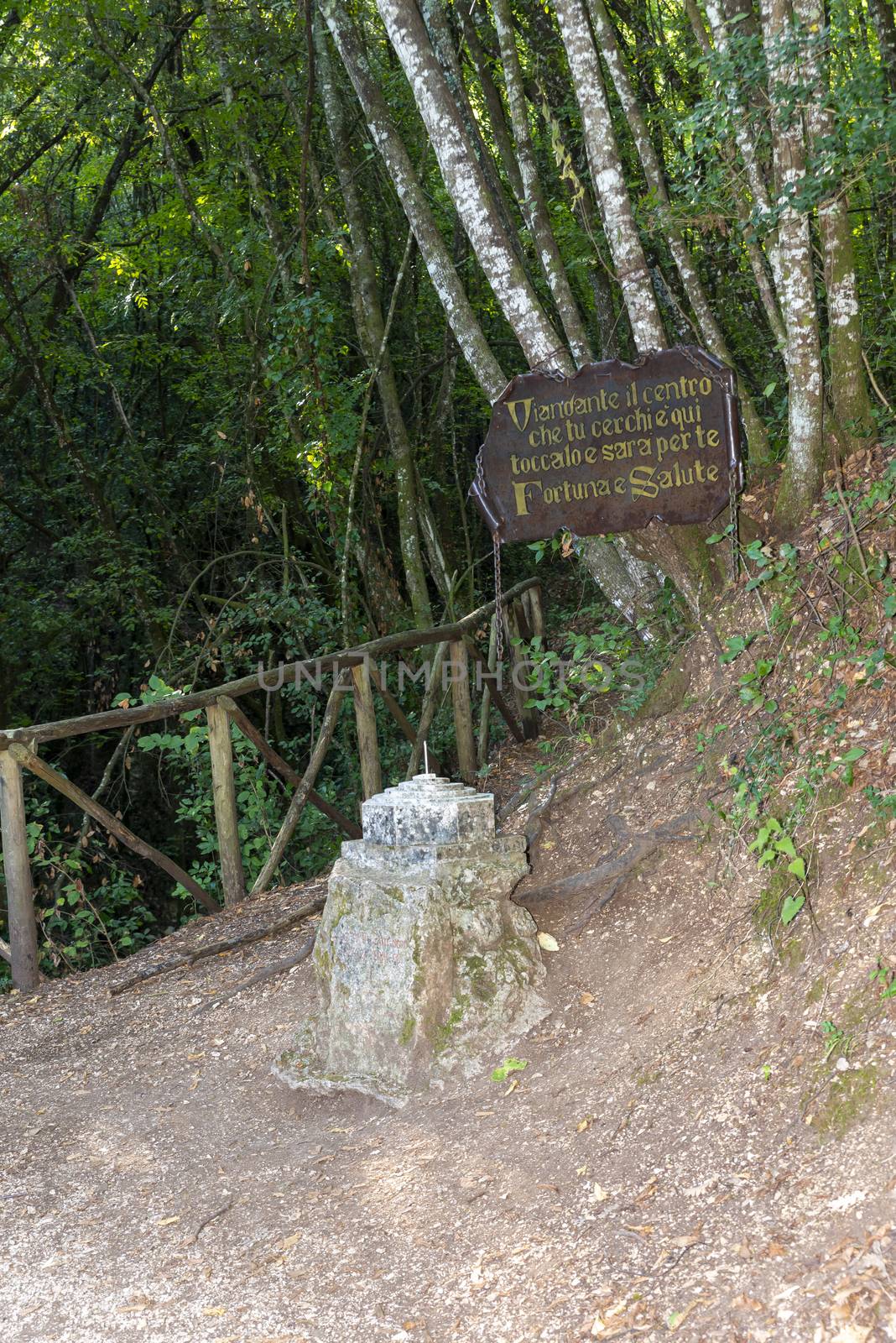 geographical center of italy located in narni province of terni