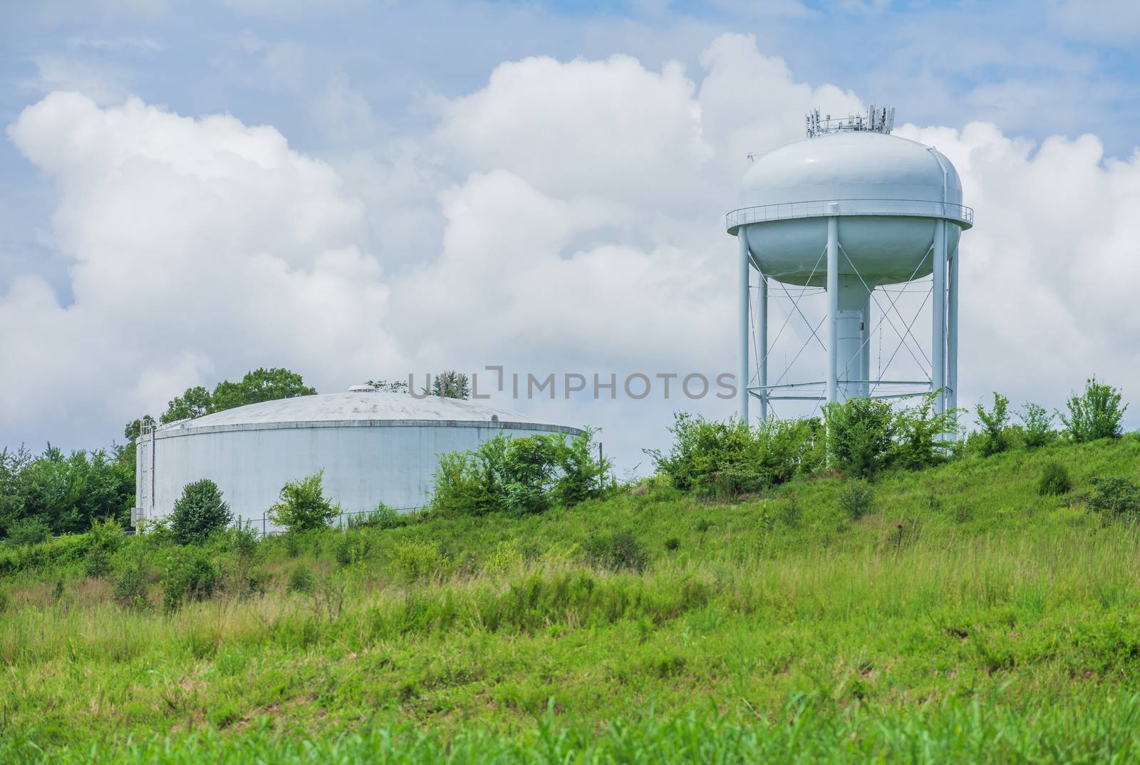 Municipal Water Tower by stockbuster1