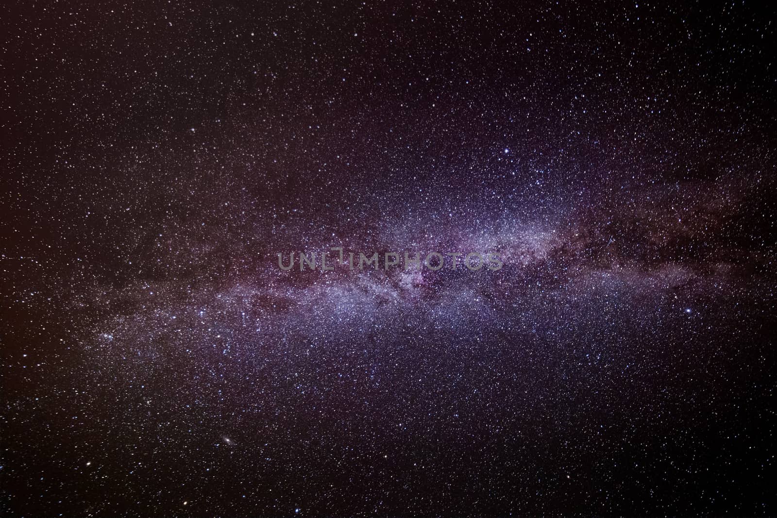 unadorned milky way photo from North hemisphere - summer night zenith sky.