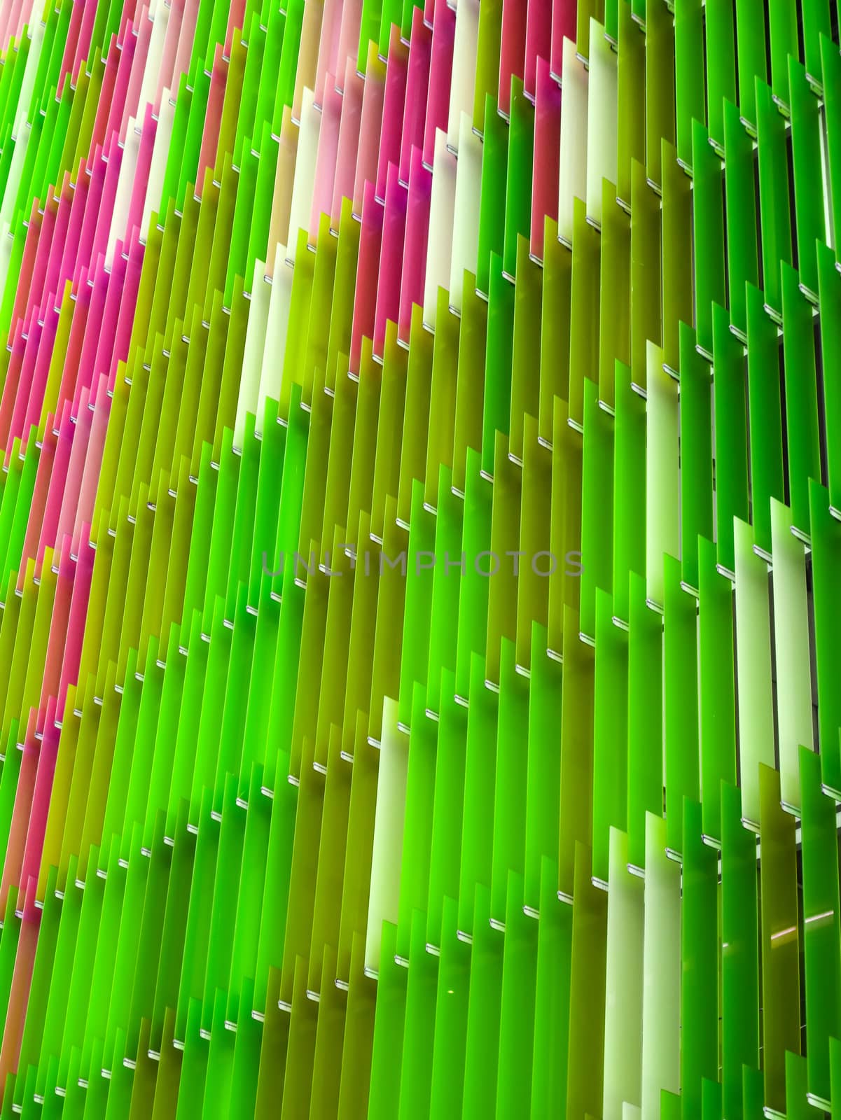 acrylic plastic sheet interior vertical, color moss green apple colorful pattern of concept design