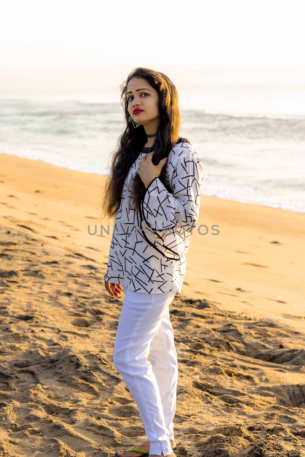 full body model at beach, beauty by 9500102400