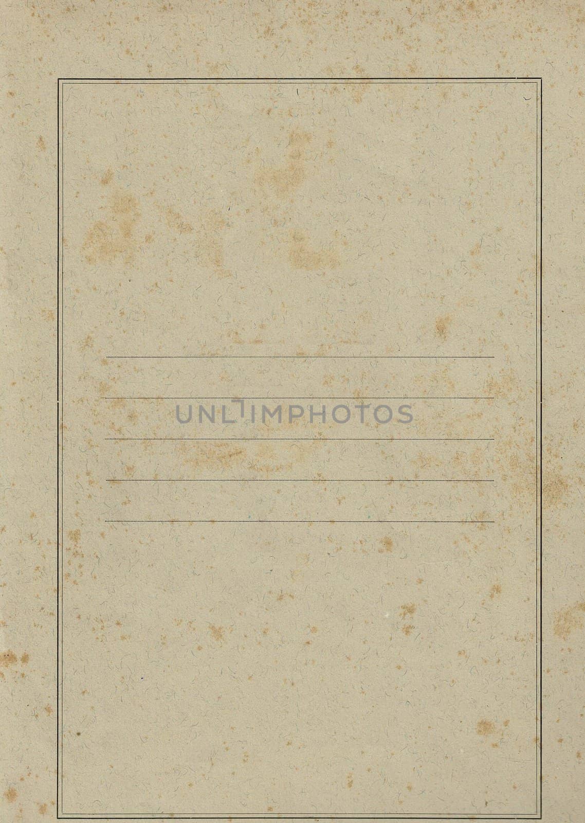 vintage brown paper form useful as a background
