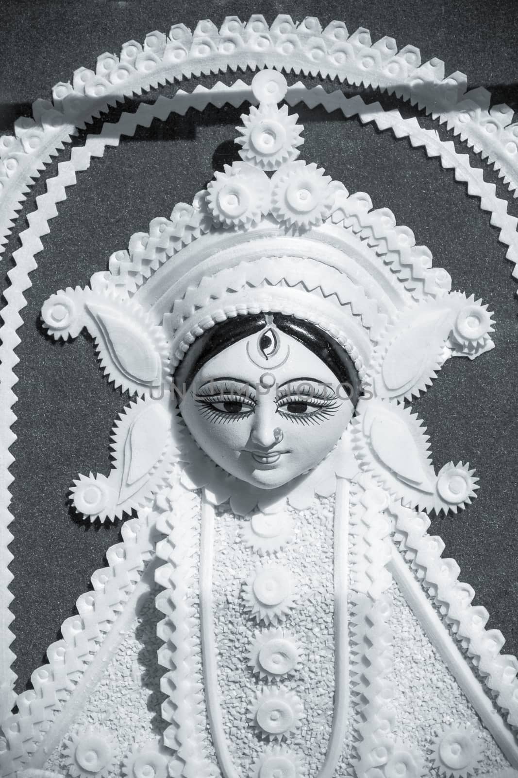 goddess durga statue in fair by frameshade