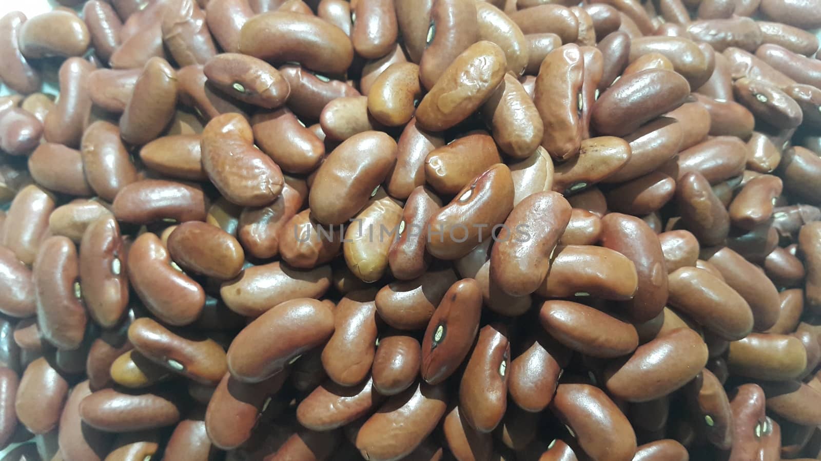 Kidenry beans:   Closeup view of uncooked red kidney beans. Dark red useful beans background.