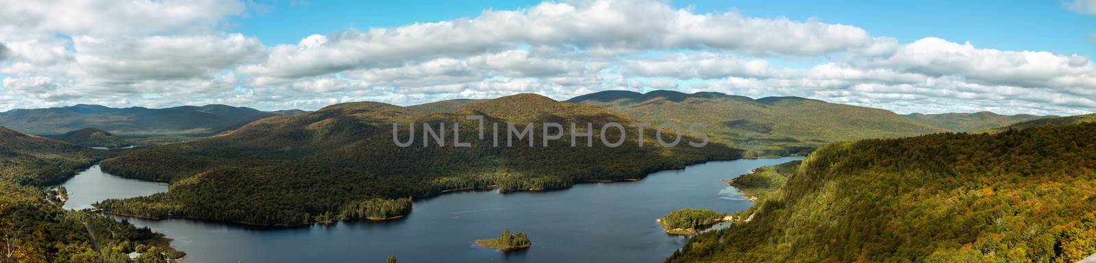 Quebec wilderness: Lac Monroe in Mont-Tremblant national park, Quebec, Canada in summer by mynewturtle1