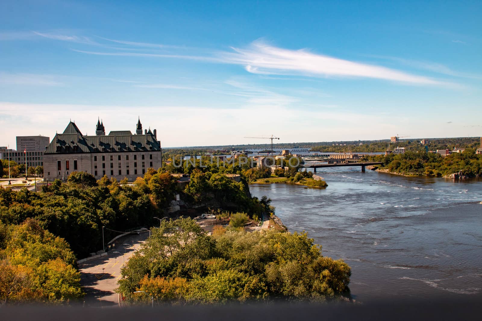 The Rideau Canal in Ottawa, Canada, a popular tourist destination. High quality photo