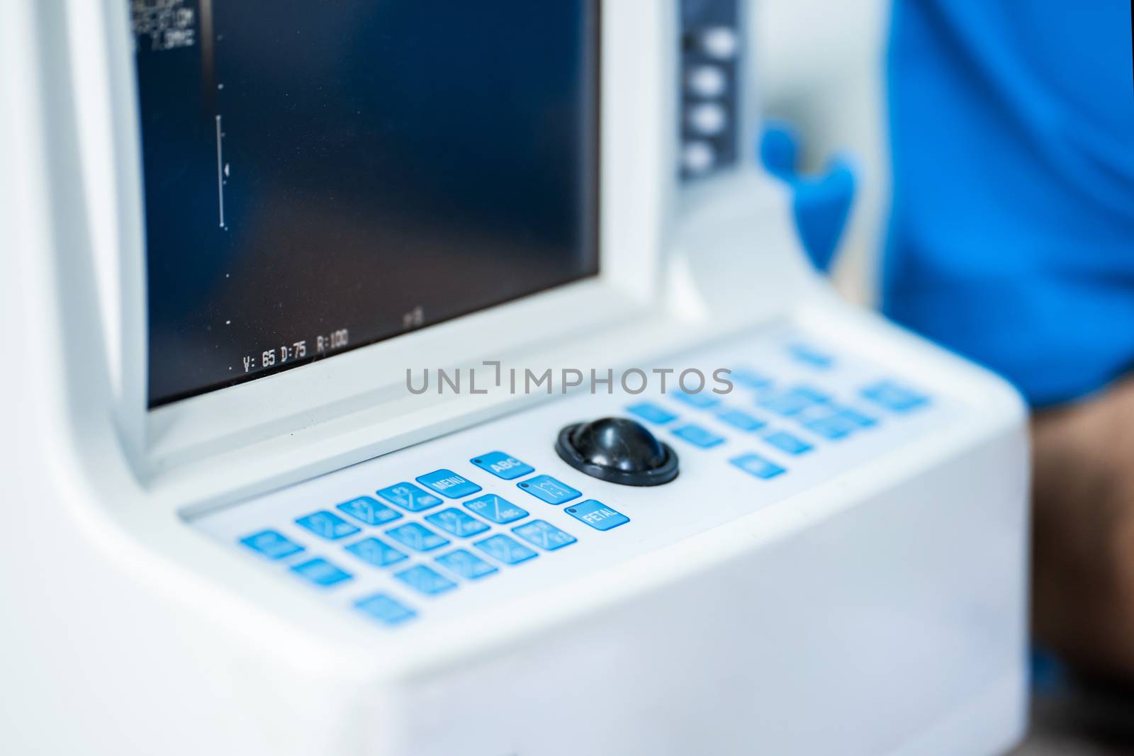 professional equipment of veterinary clinics. A mobile ultrasound diagnostic device for animals