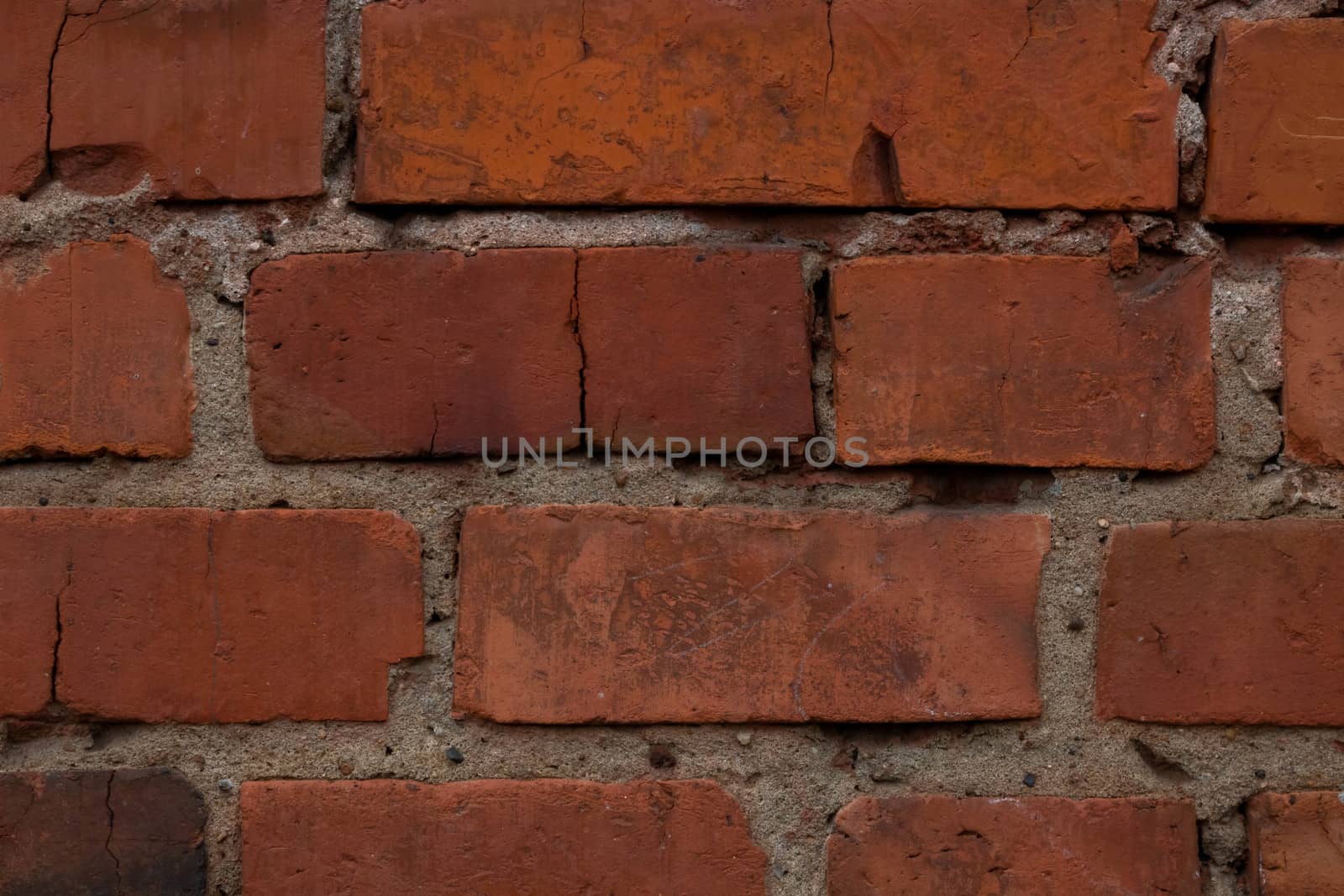 Background of an old brick wall.Red brick background.