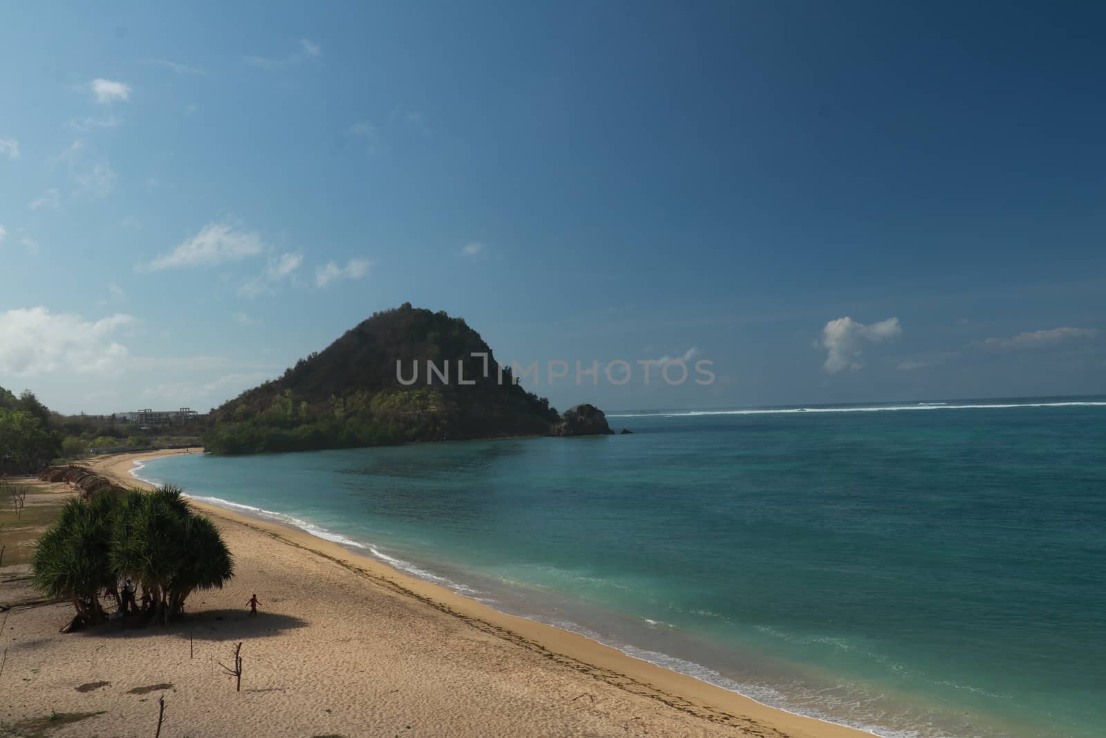 Kuta Beach, Lombok, Indonesia. Paradise place for surfing and relaxing.