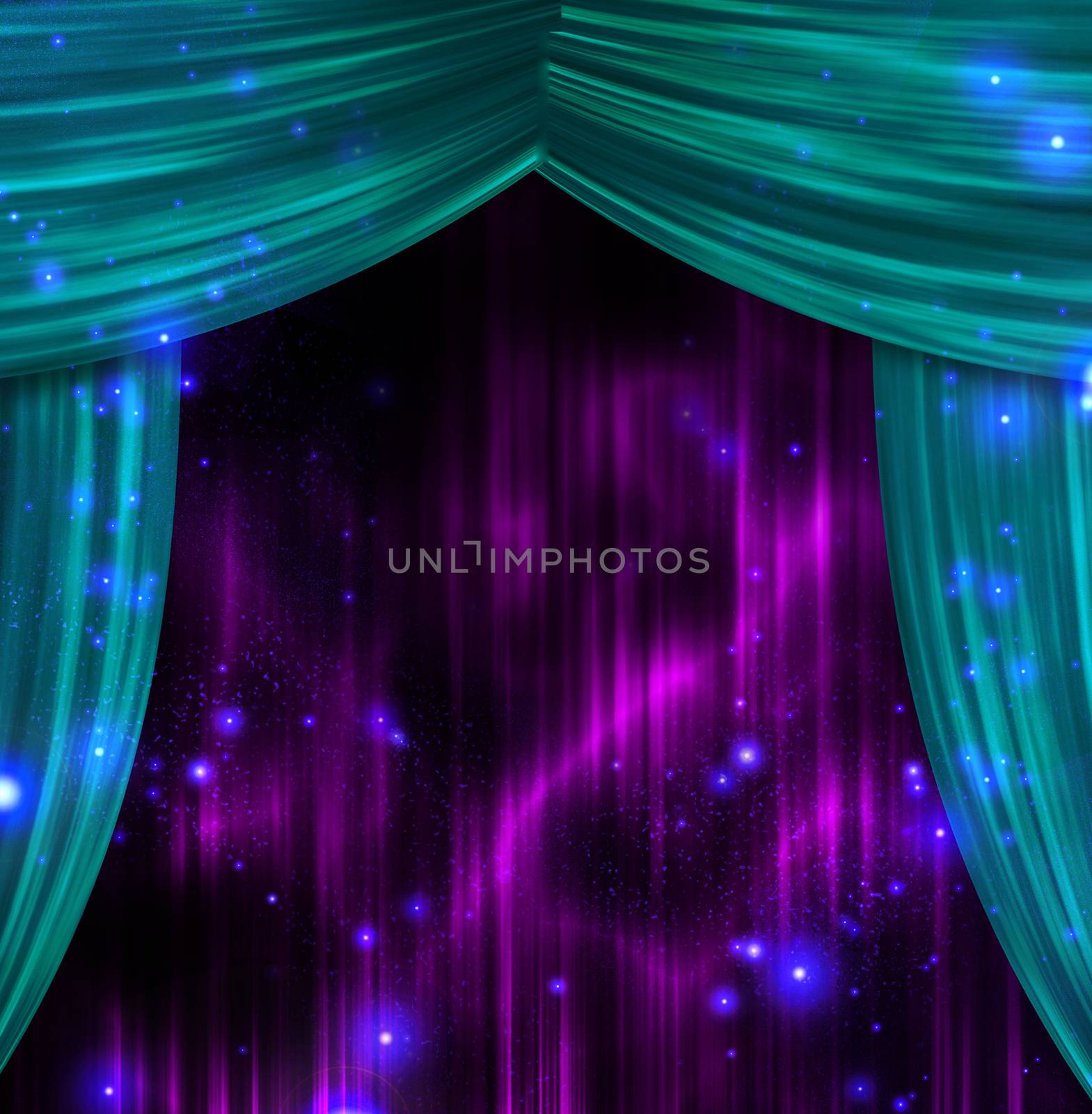 Theatre curtains by applesstock