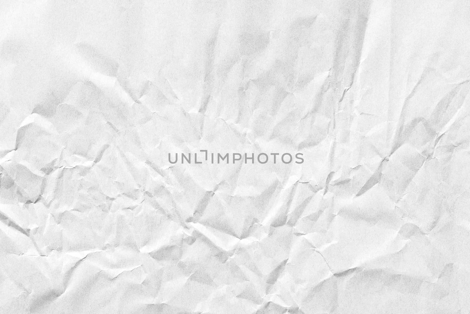 Crumpled white paper background texture