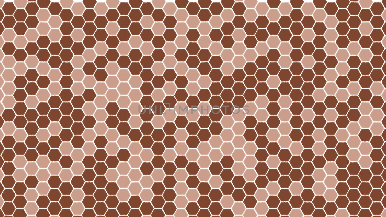 Abstract hexagon pattern background with copy space for text and advertisements. Geometric pattern with repeatable shapes. Hexagonal futuristic mosaic background with different color shades.