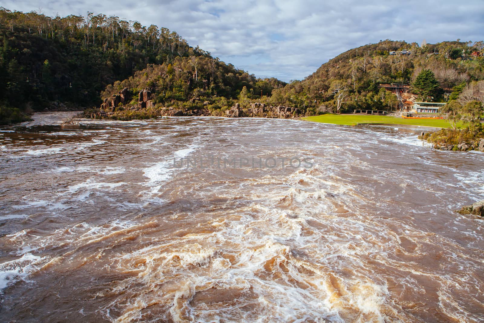 Launceston Cataract Gorge & First Basin in Tasmania, Australia