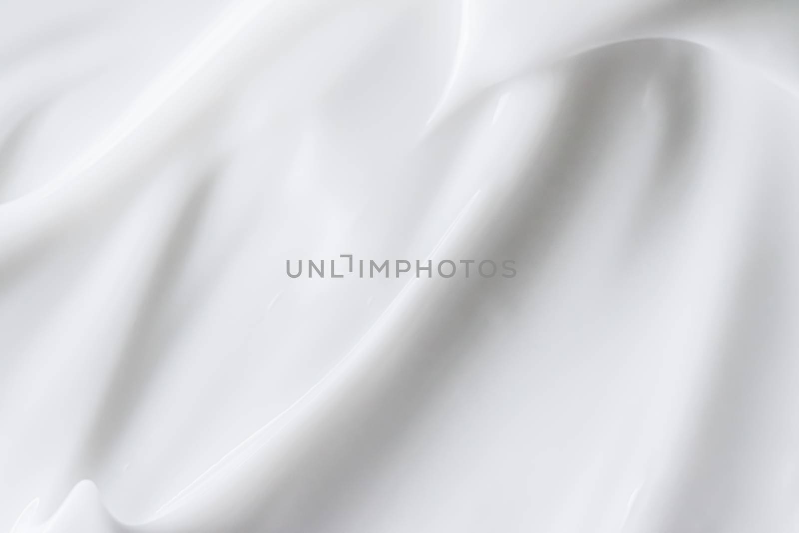 Pure white cream texture as abstract background, food substance or organic cosmetic by Anneleven