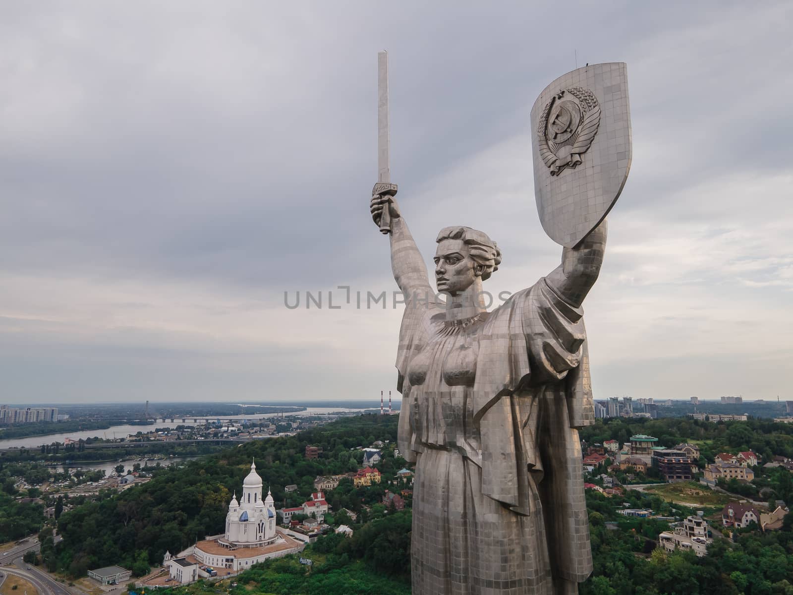 Symbol of Ukraine: Motherland Monument in Kyiv, Ukraine by Mykola_Kondrashev