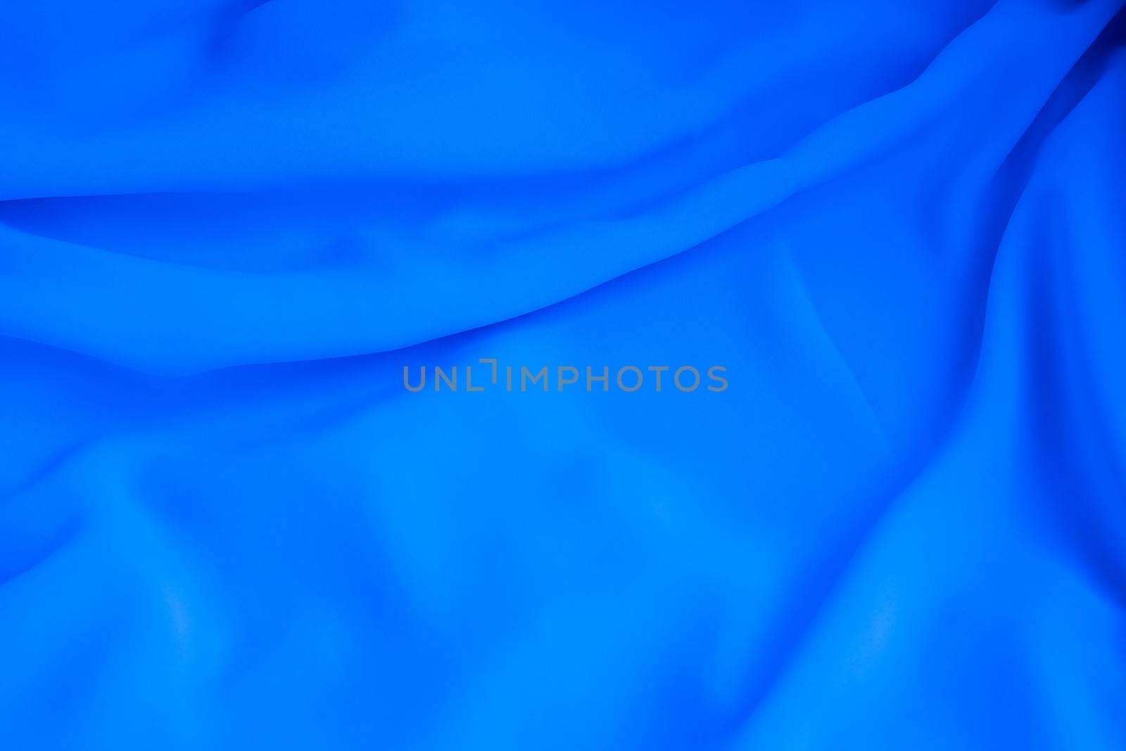 Blue fabric texture background, crumpled fabric background.