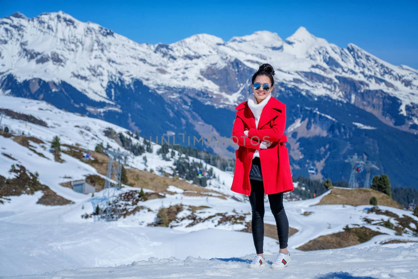 Young Woman Tourists see beautiful viewpoitn near Kleine Scheide by Surasak