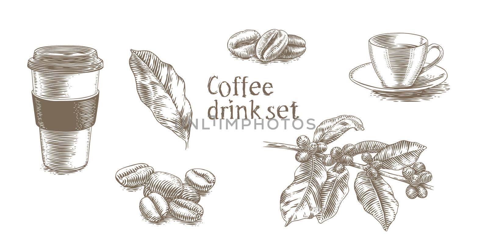 Coffee drink picture set by Angorius