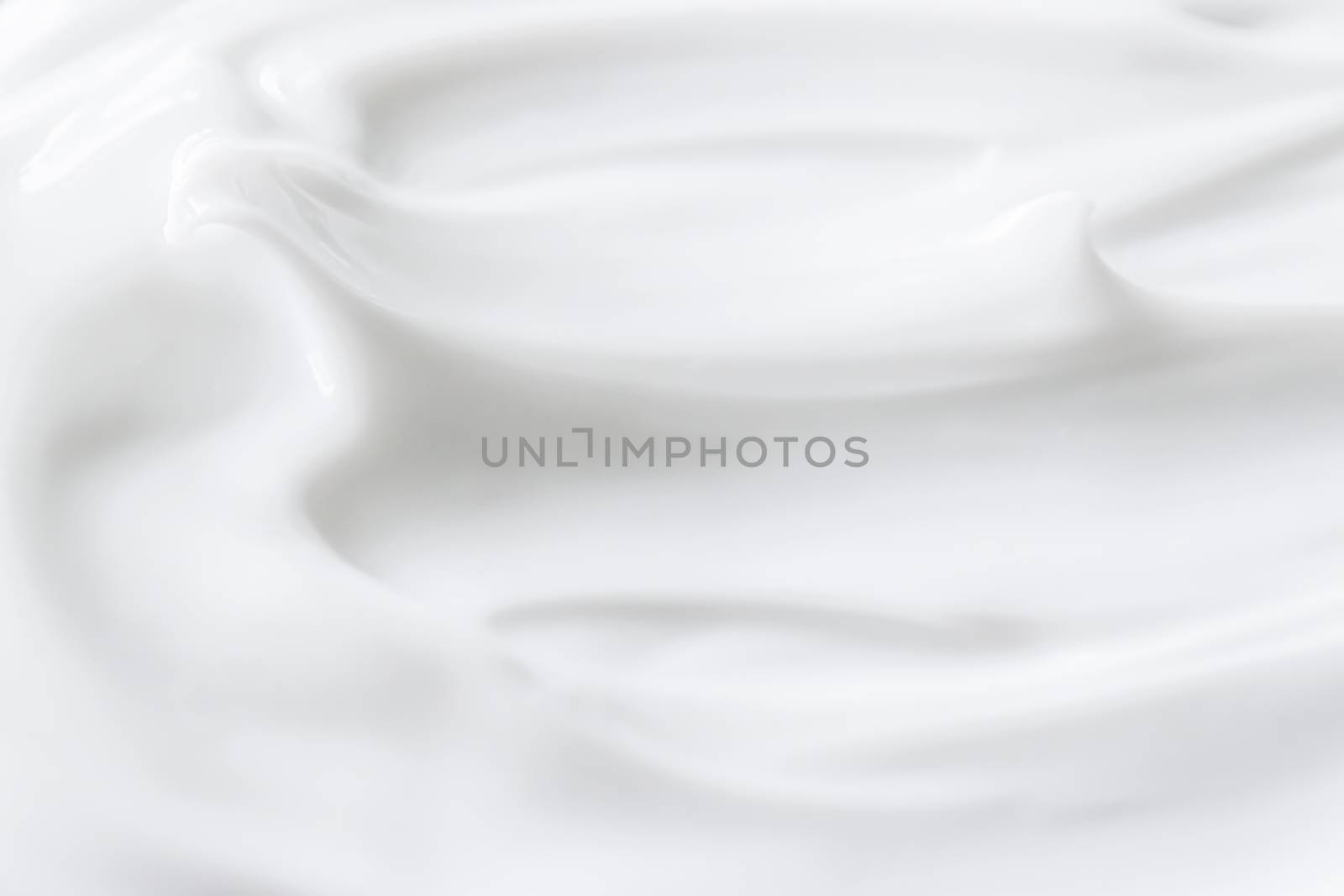 Pure white cream texture as abstract background, food substance or organic cosmetic by Anneleven
