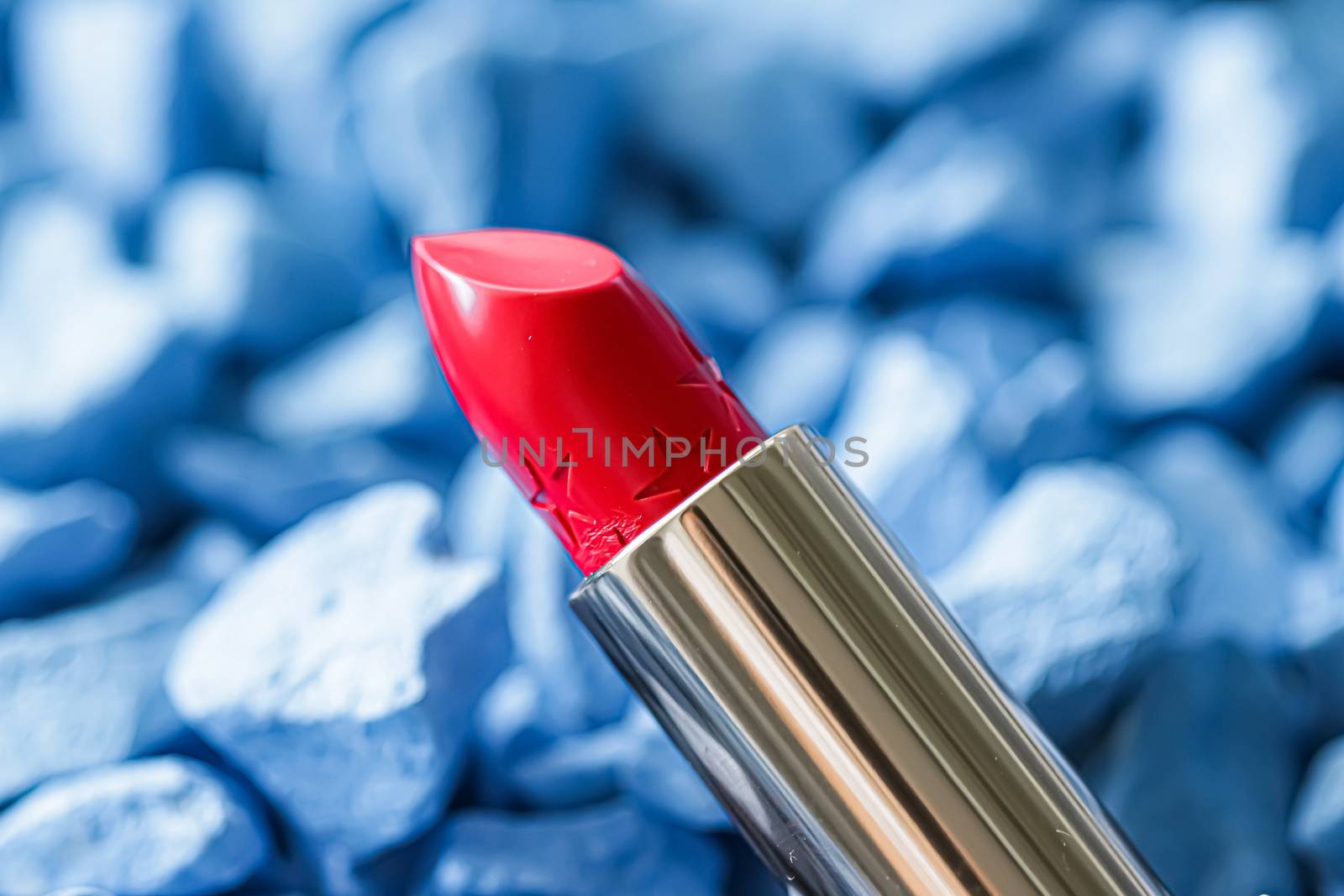 Red lipstick closeup, luxury make-up and beauty cosmetic by Anneleven