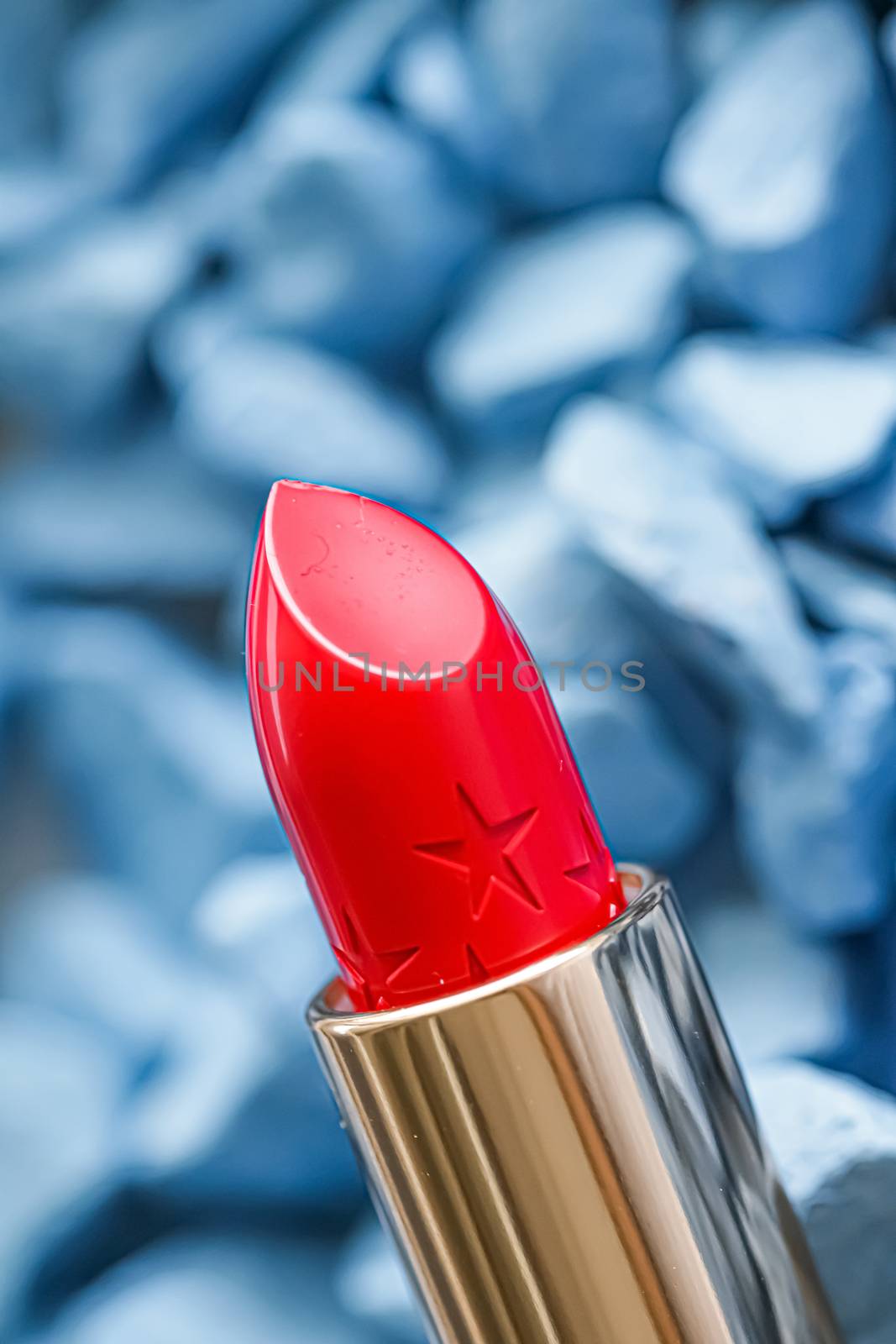 Red lipstick closeup, luxury make-up and beauty cosmetic by Anneleven
