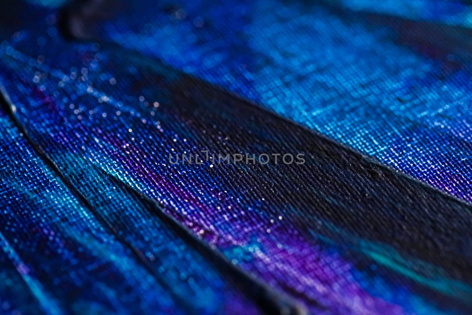 Mix of blue, turquoise and purple abstract background, painting and arts