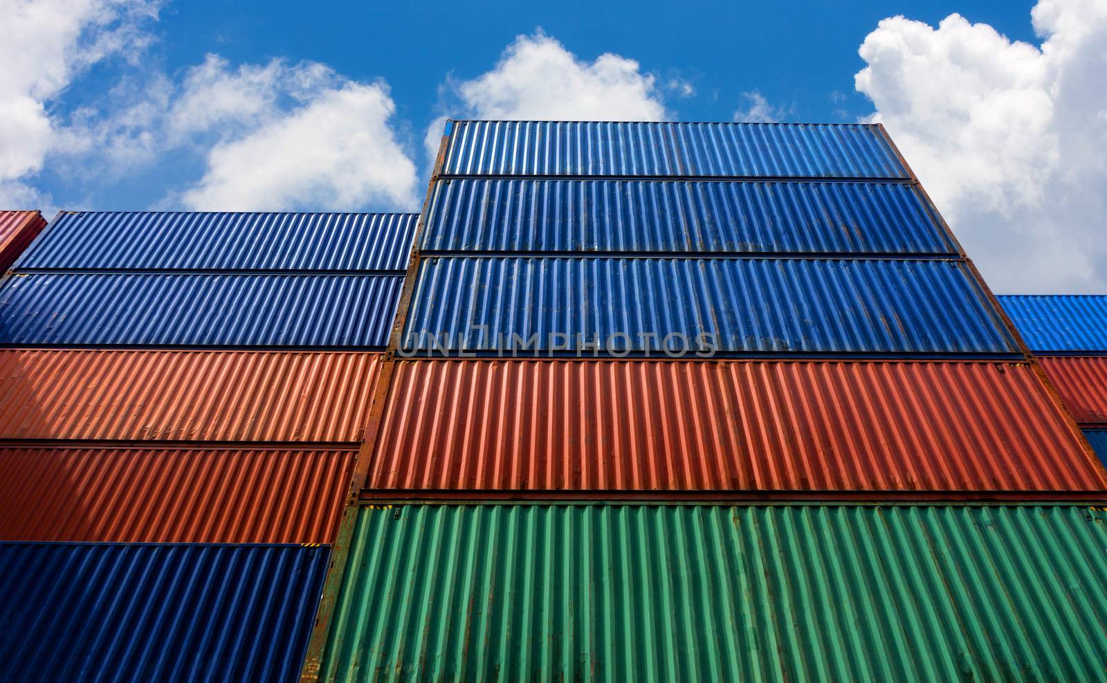 low angle view of Container Background  by pkproject