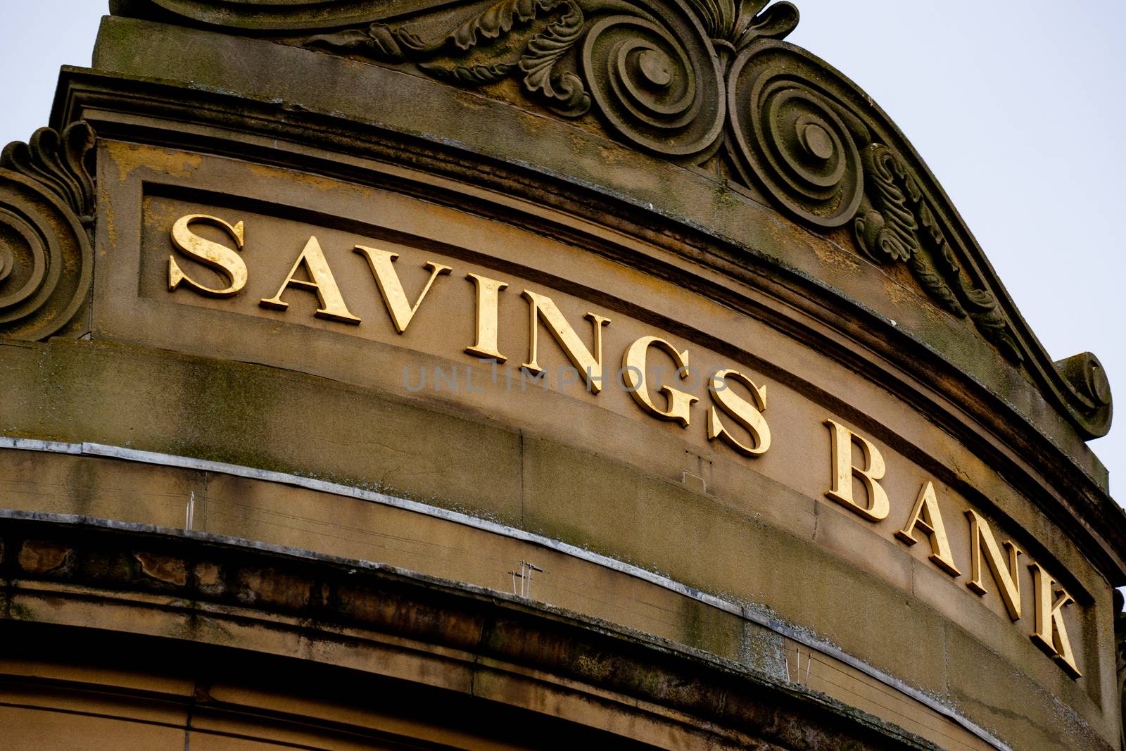 Bank Sign on Branch Facade in York by paddythegolfer