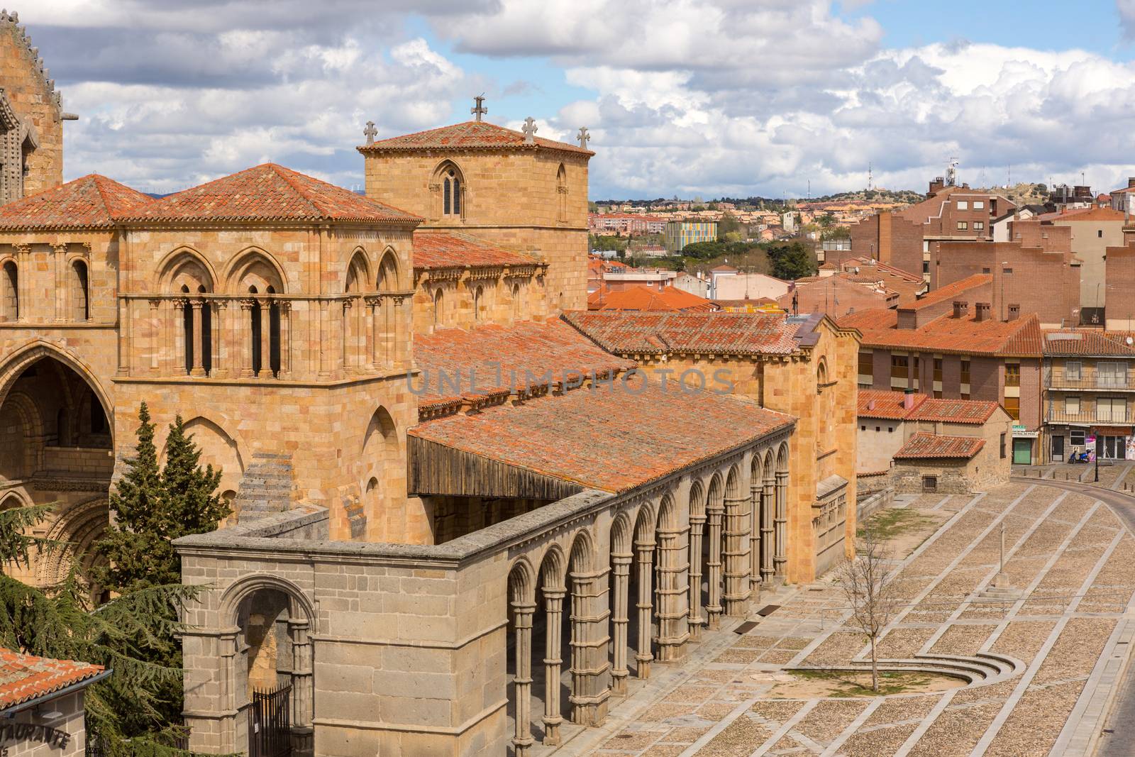 Avila, Spain: Basilica of San Vicente. Basilica stands out for its unique carved cenotaph and is one of the best examples of Romanesque architecture in the country