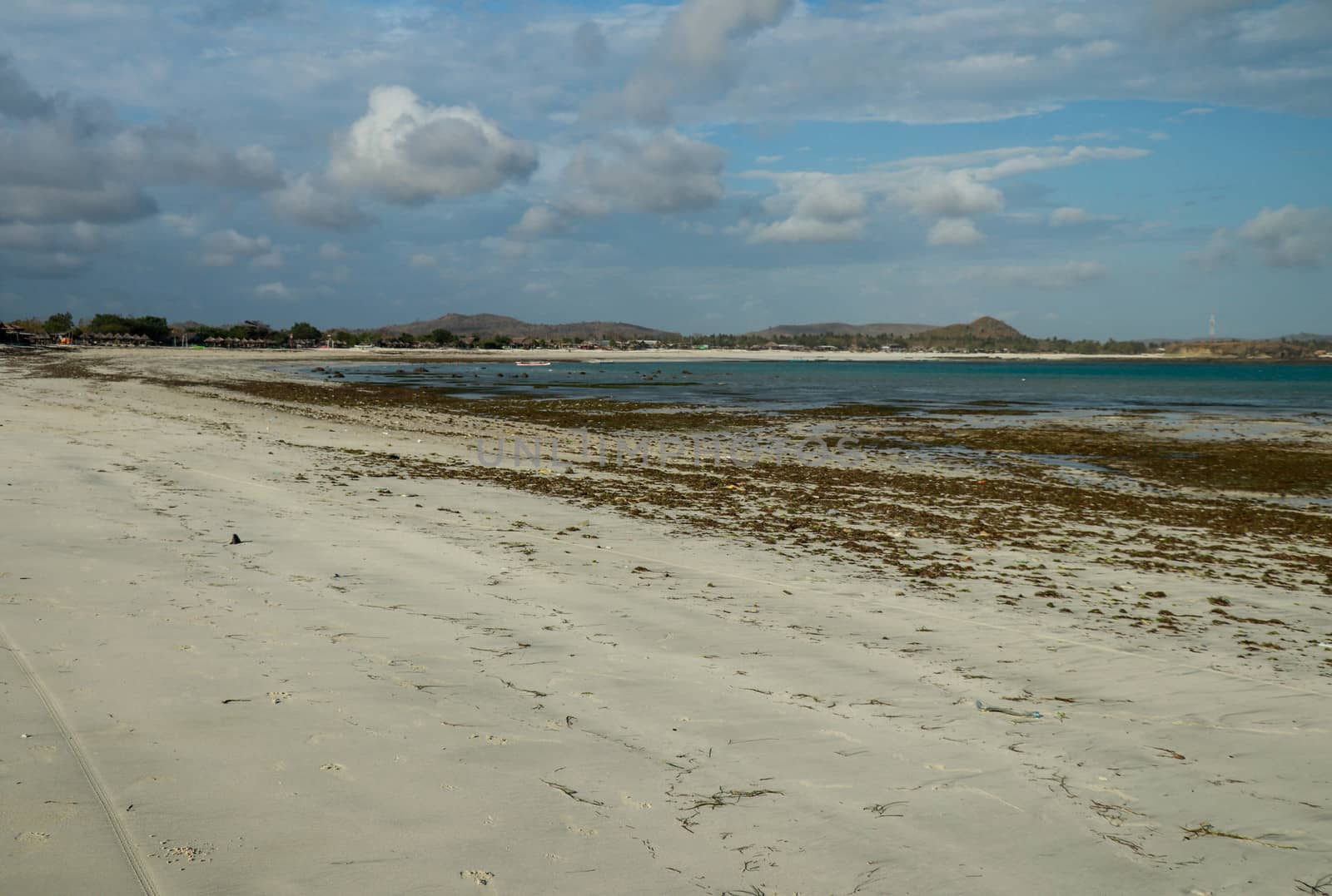 Long Tanjung Aan white sand beach, Lombok, Indonesia.