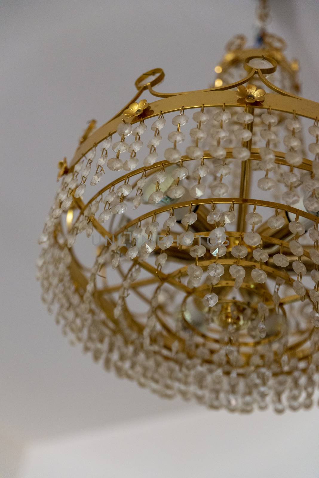 crystal and brass chandelier for living room by carfedeph