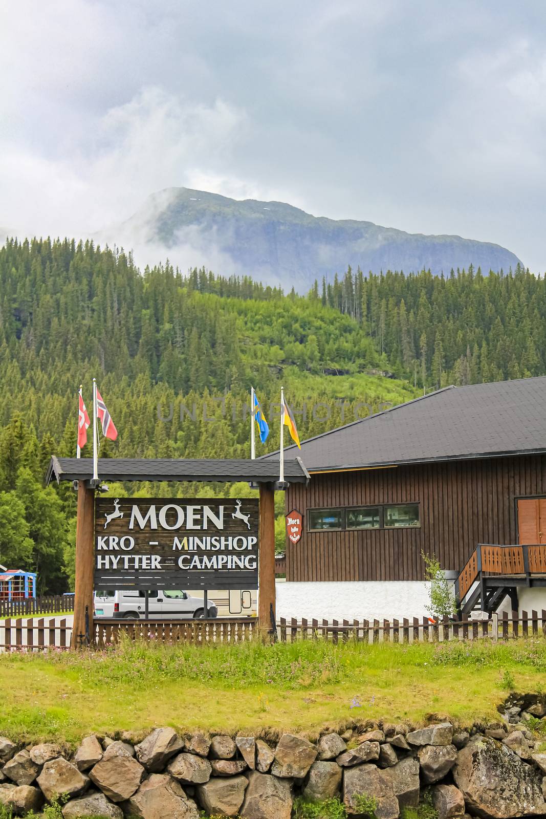 Ulsåk Moen Camping area Hytter in Hemsedal, Viken, Buskerud, Norway.