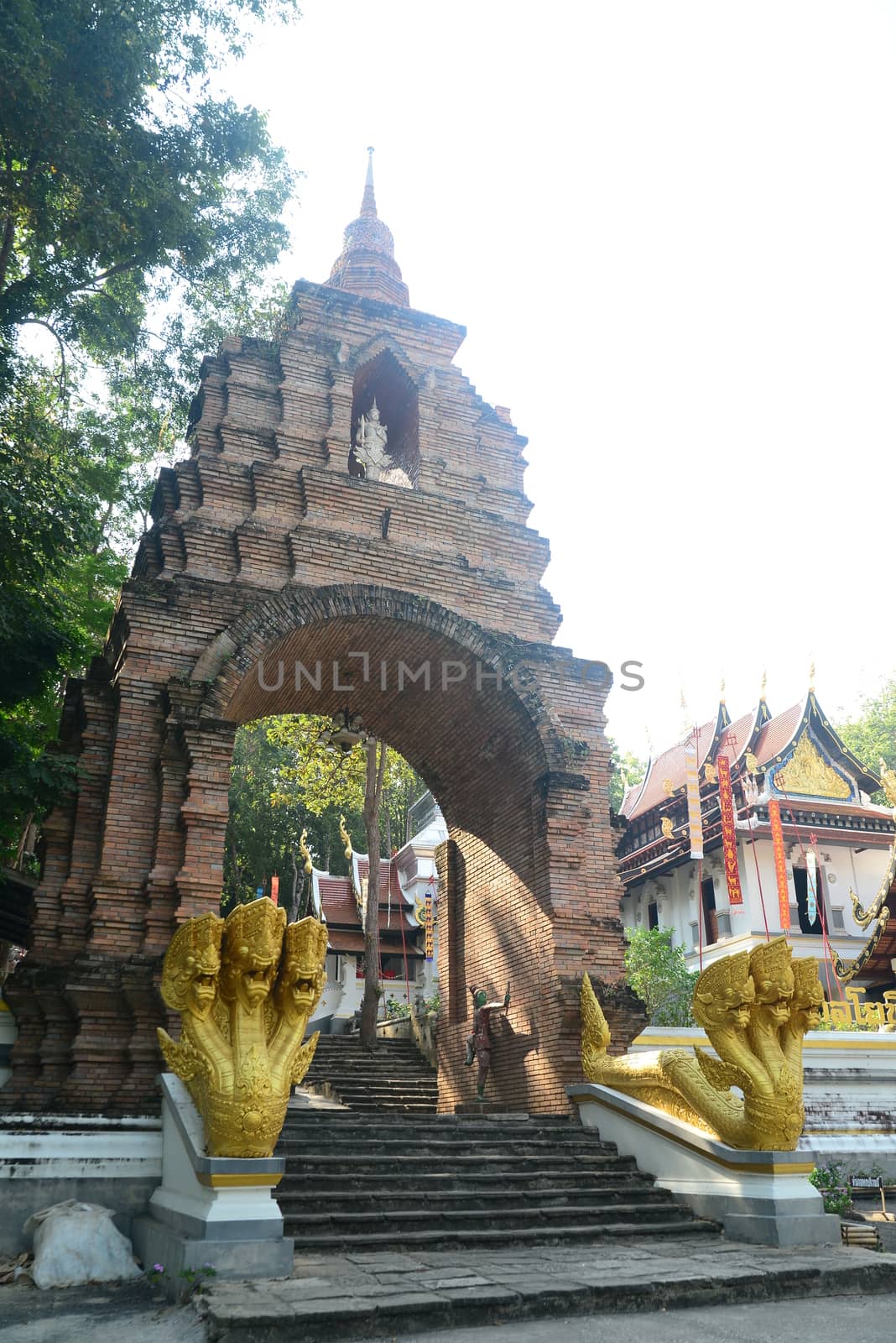 Phayao, Thailand – 21 December, 2019 : Wat Analyo Thipayaram, Phayao province, Thailand