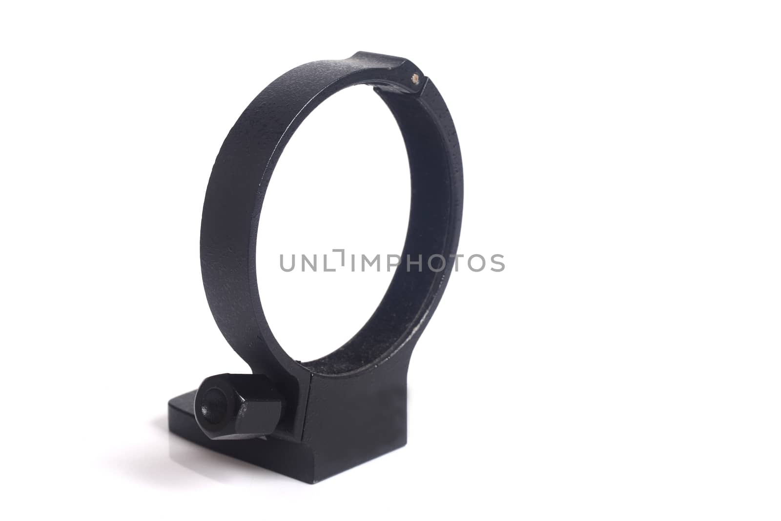 collar for camera lens on the white color background