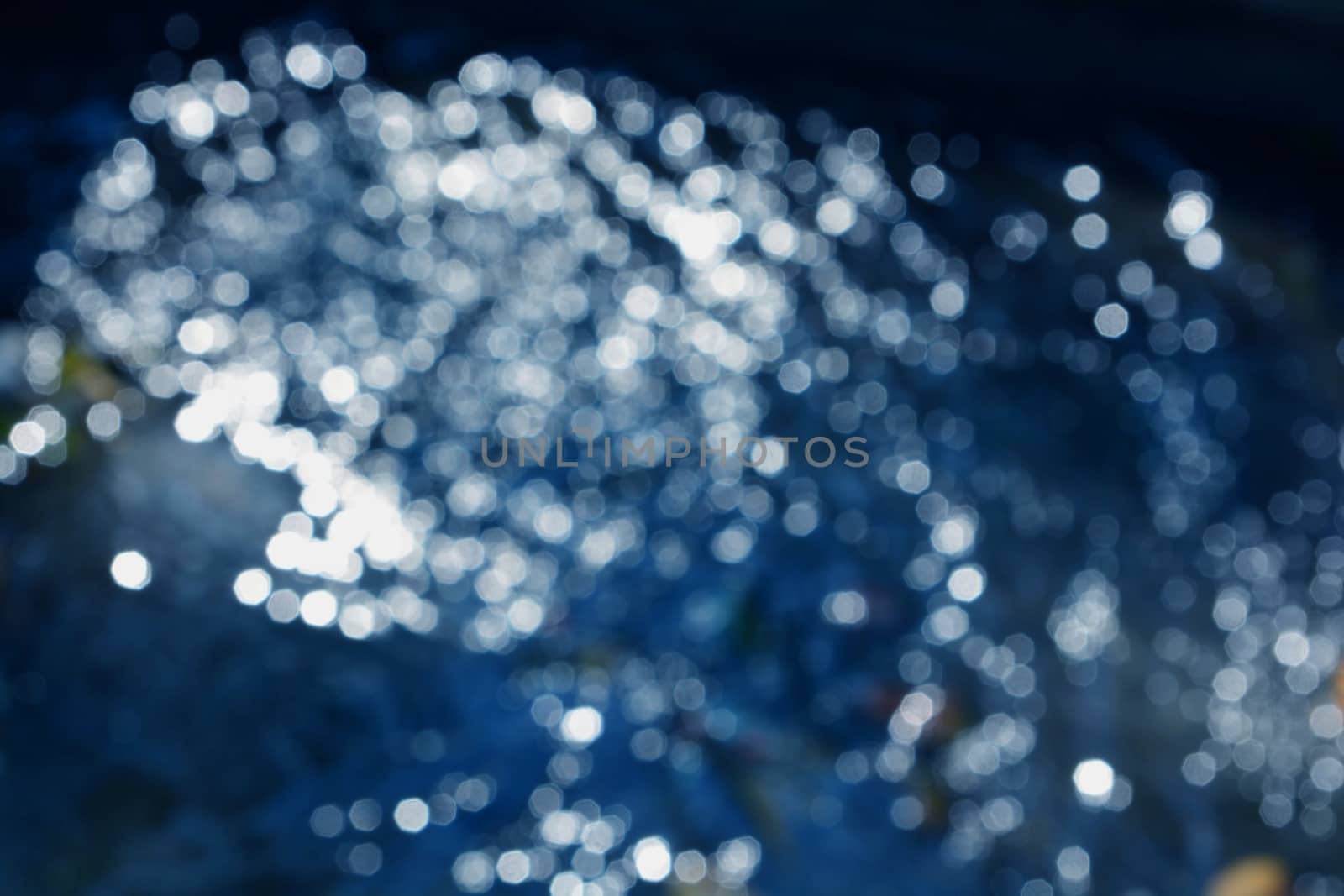 soft darkblue background - sparkling water drops