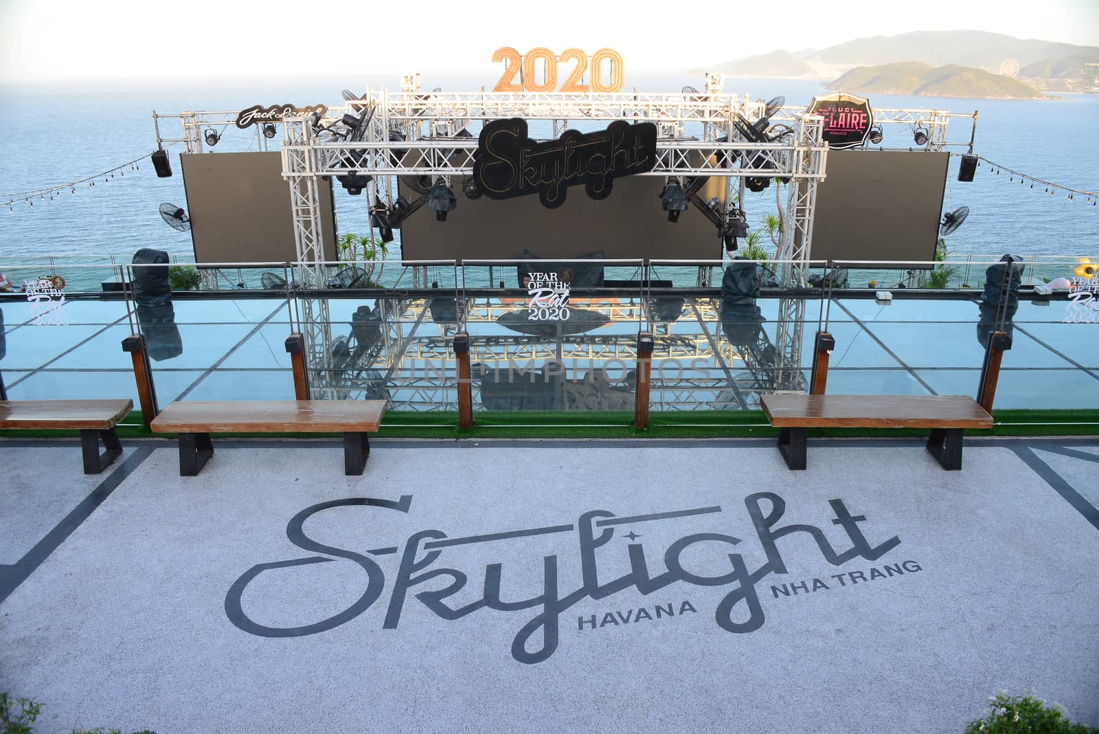 Skylight is the first Rooftop Beach Club in Vietnam Located on Pool Deck on the 43rd floor, Skylight’s glass Skywalk by ideation90