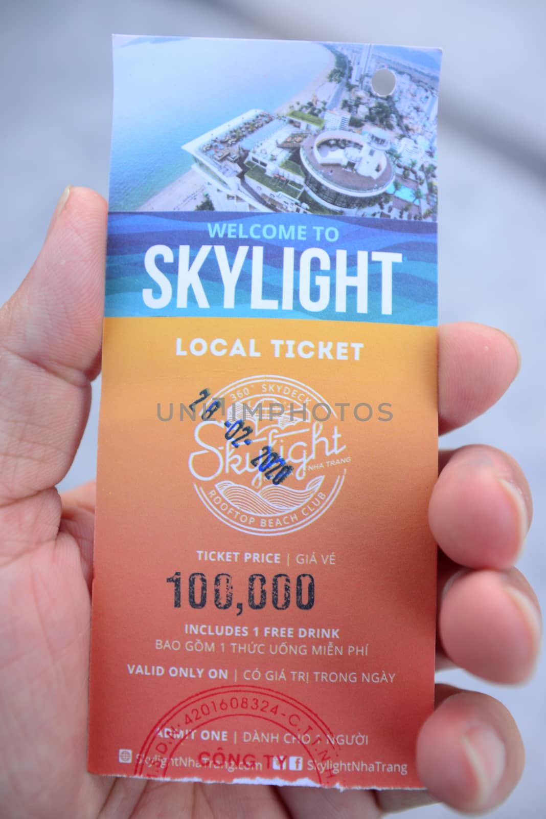 entrance ticket Includes 1 Free Welcome Drink  at Skylight Roof bar by ideation90