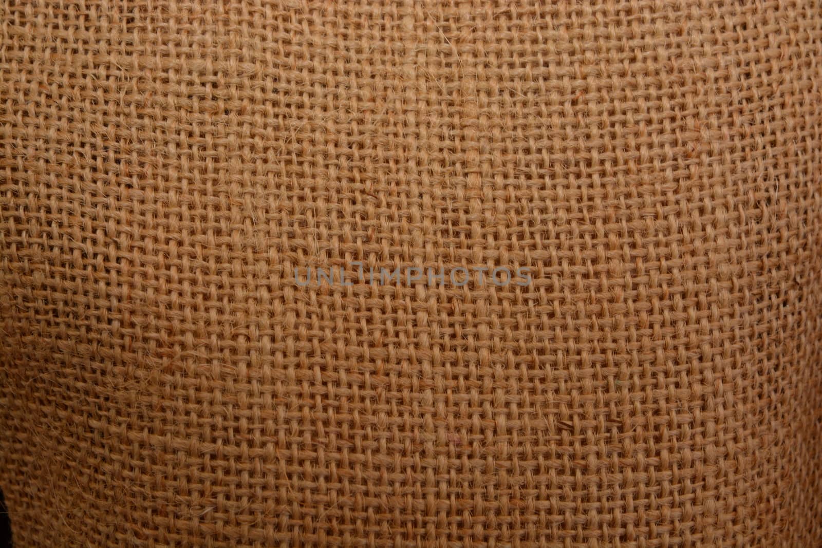Closeup Texture of Brown sackcloth or burlap texture background. by ideation90