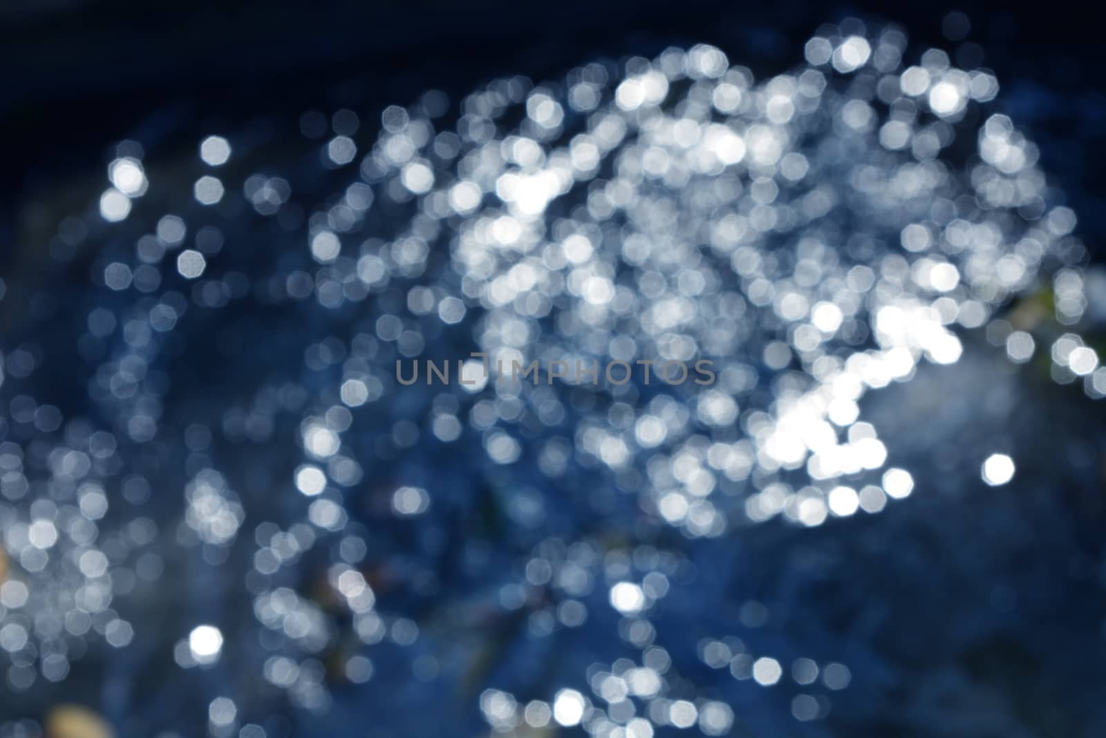 soft darkblue background  sparkling water drops by ideation90