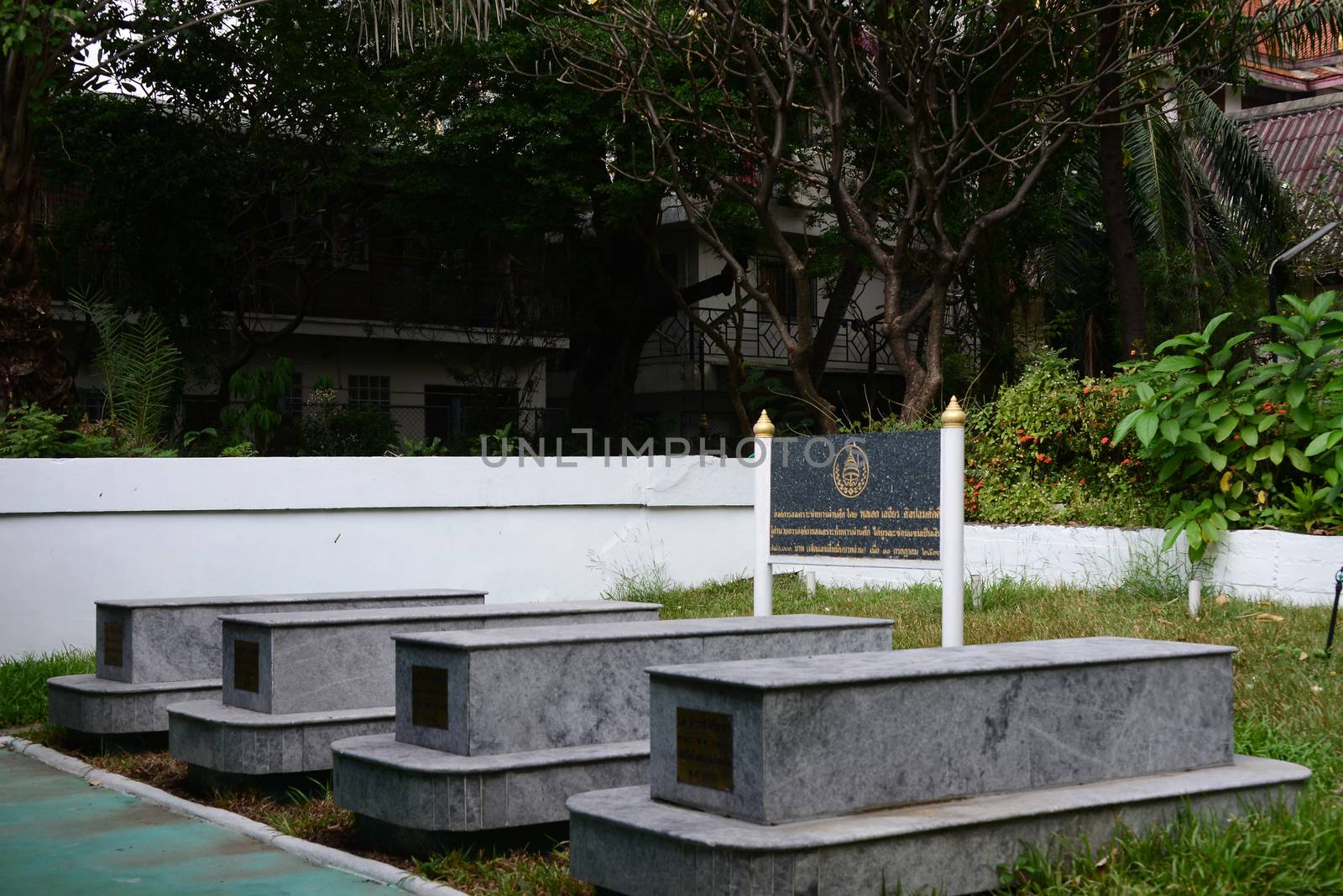 BANGKOK, THAILAND – 22 MAY 2020 : Haroon Community's kubur (grave) Location  Charoenkrung Rd, Bang Rak, Charoenkrung Soi 36, Bangkok, Thailand