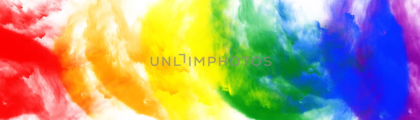 Abstract image of color powder in LGBT color, digital illustration