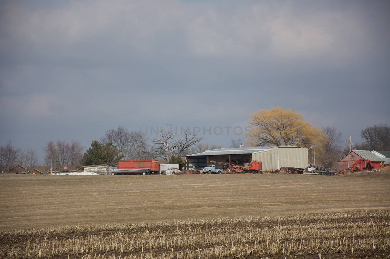 This is a collection of machinery that has outlived it's usefulness on the farm.